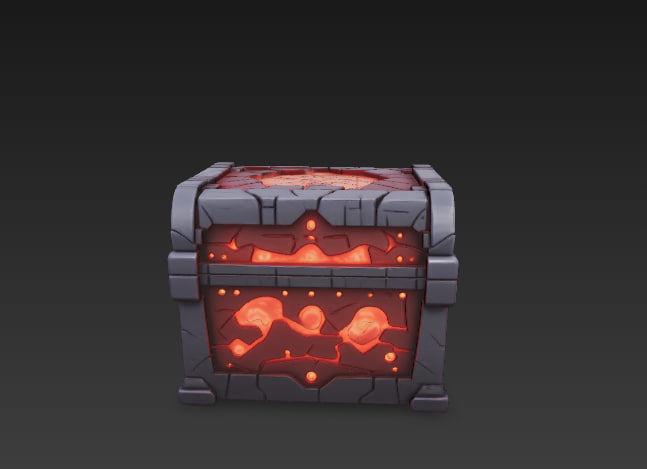 Fantasy Magic Chests Pack Low-poly 3D model_14