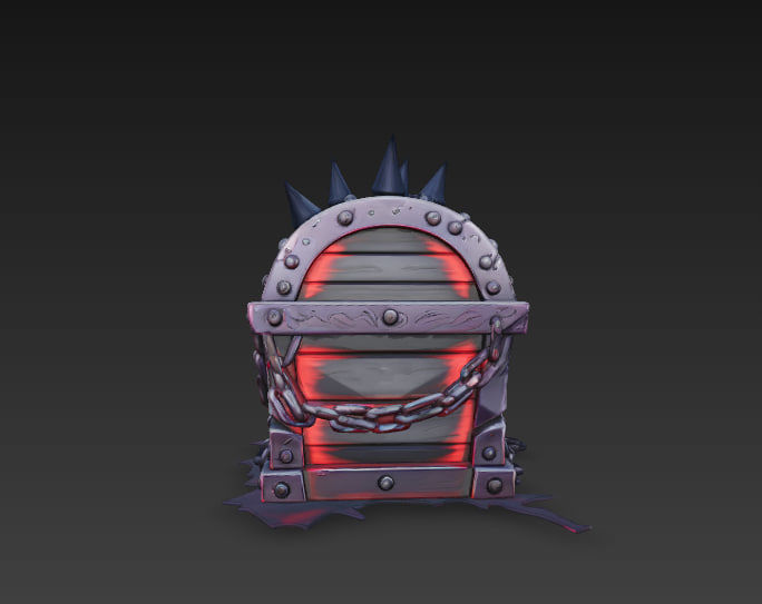 Fantasy Magic Chests Pack Low-poly 3D model_10