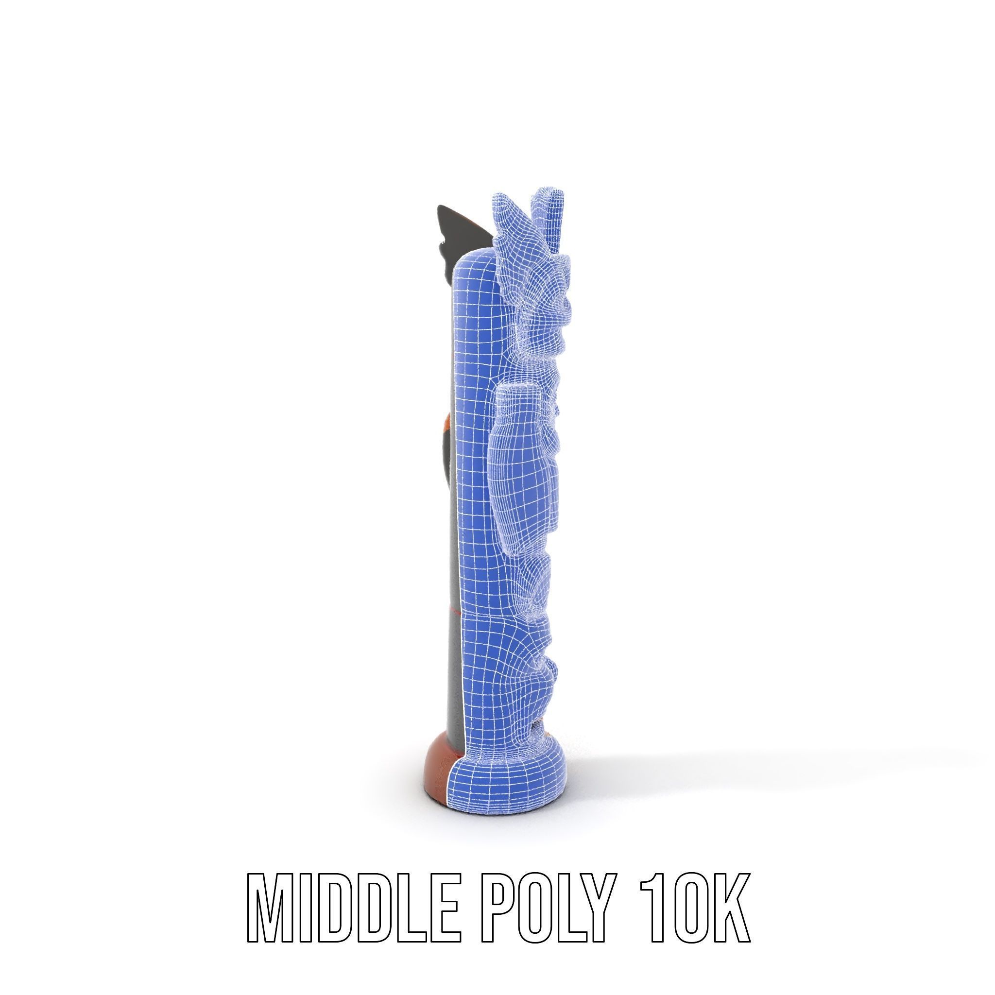 Traditional Totem Pole Model Pack Low-poly 3D model_7