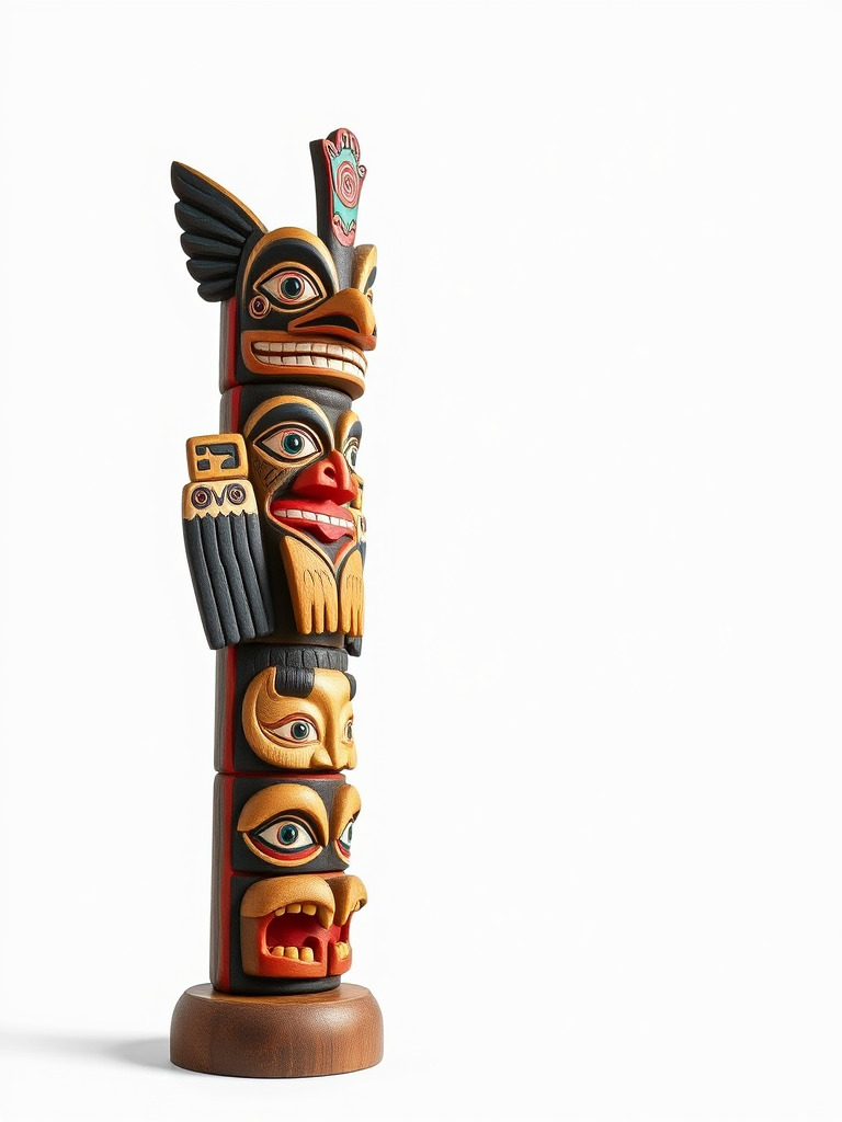 Traditional Totem Pole Model Pack Low-poly 3D model_3
