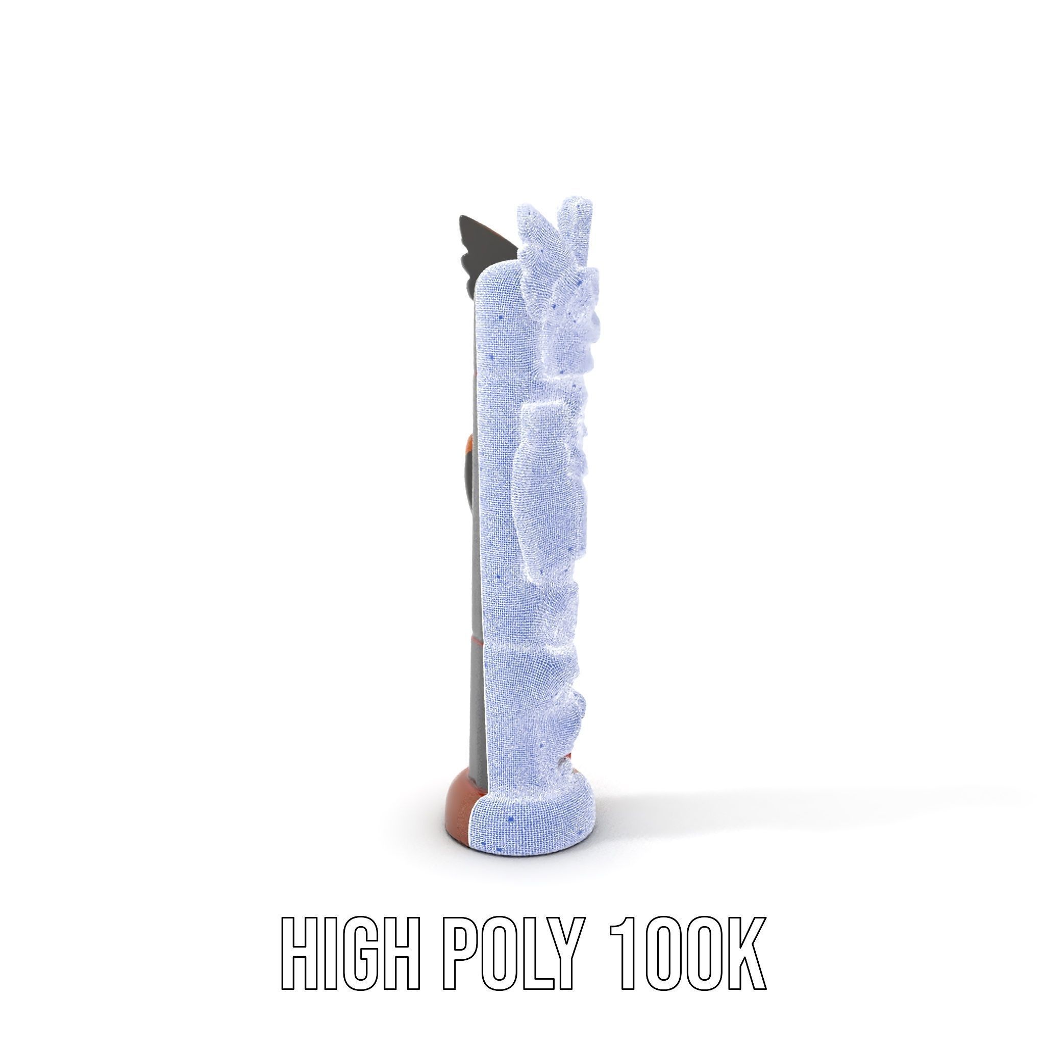 Traditional Totem Pole Model Pack Low-poly 3D model_5