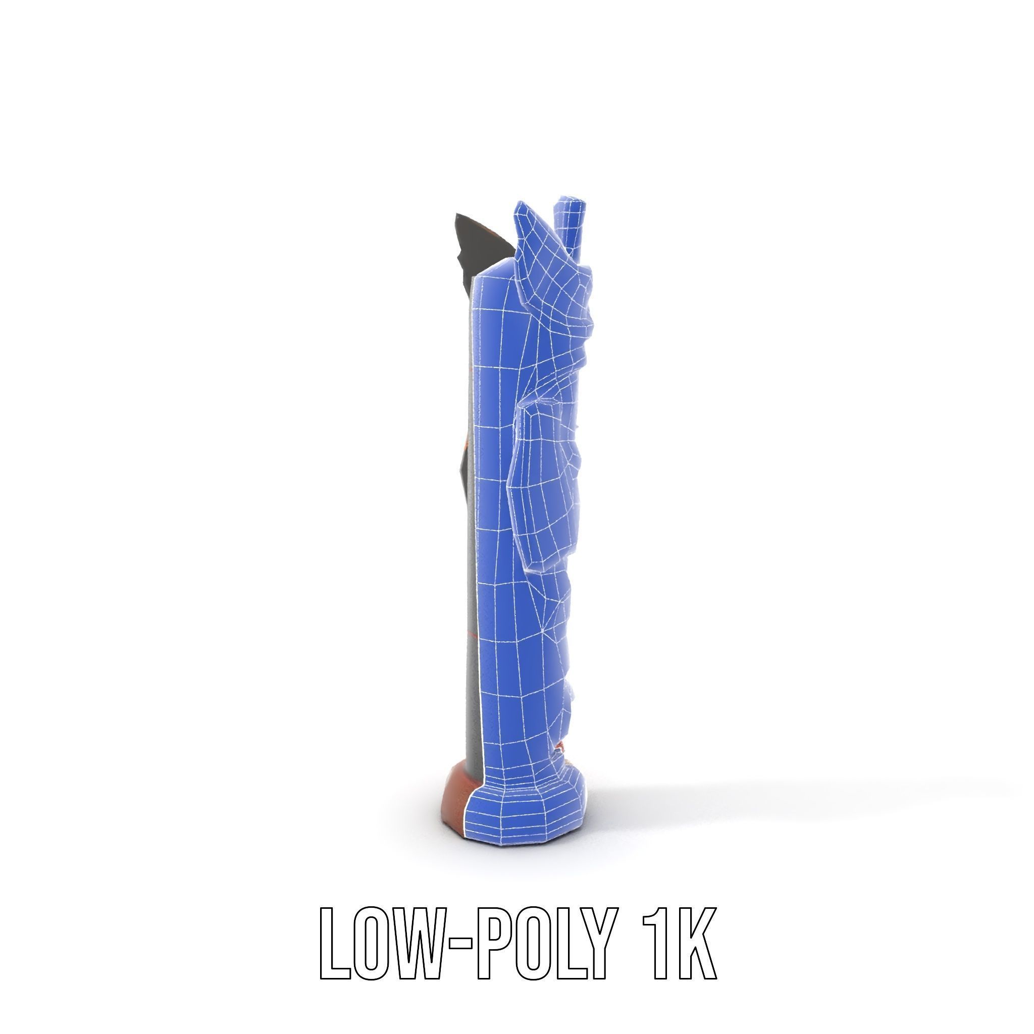 Traditional Totem Pole Model Pack Low-poly 3D model_14