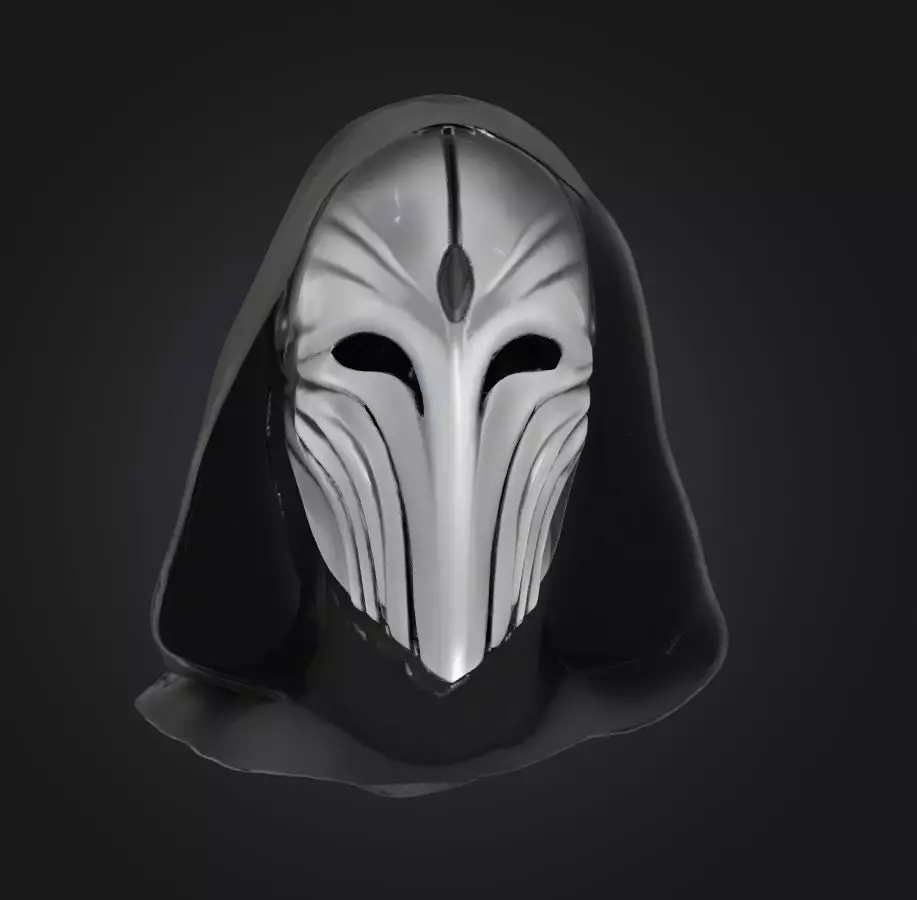 Dark Mason Secret Full Face Mask - Dark King Mask 3D print model