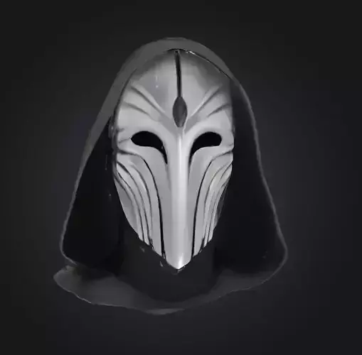 Dark Mason Secret Full Face Mask - Dark King Mask 3D print model