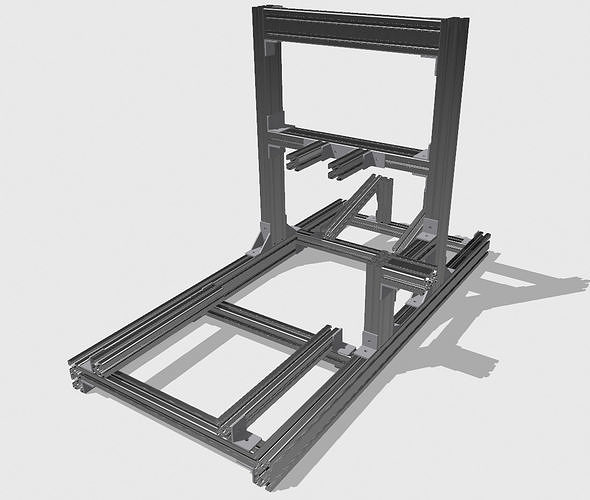 Racing Sim Rig-installation diagrams-DIY 3D model