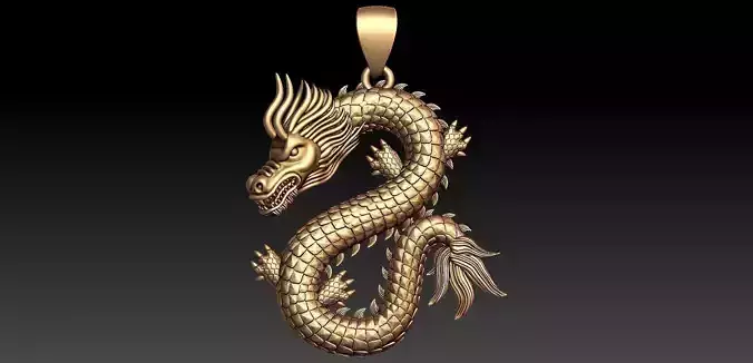 Dragon pendent stl 