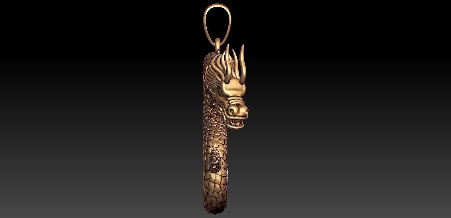 Dragon pendent stl  Free 3D model_4