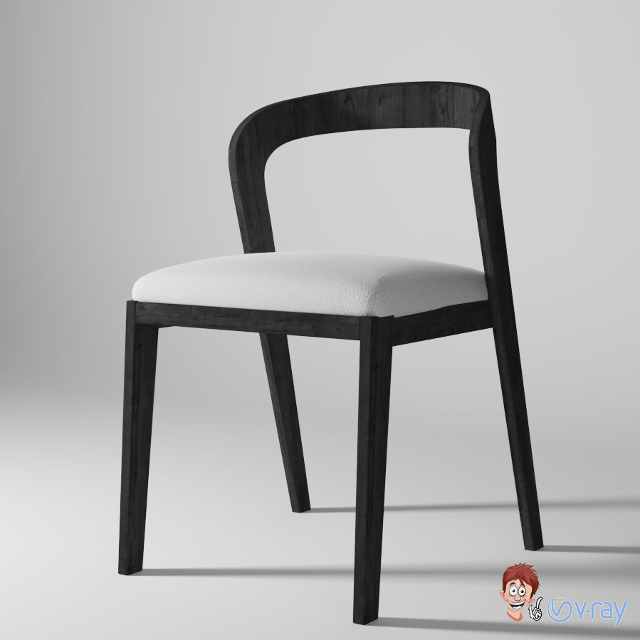 Modern Chair 001 3D model_2