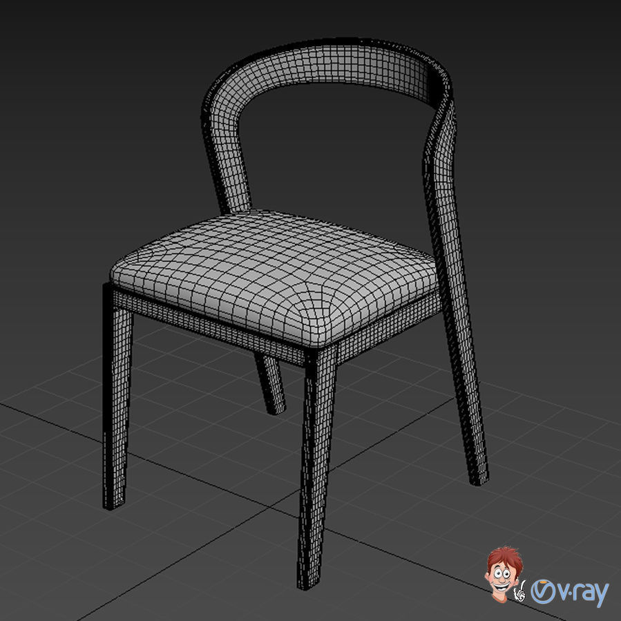 Modern Chair 001 3D model_3