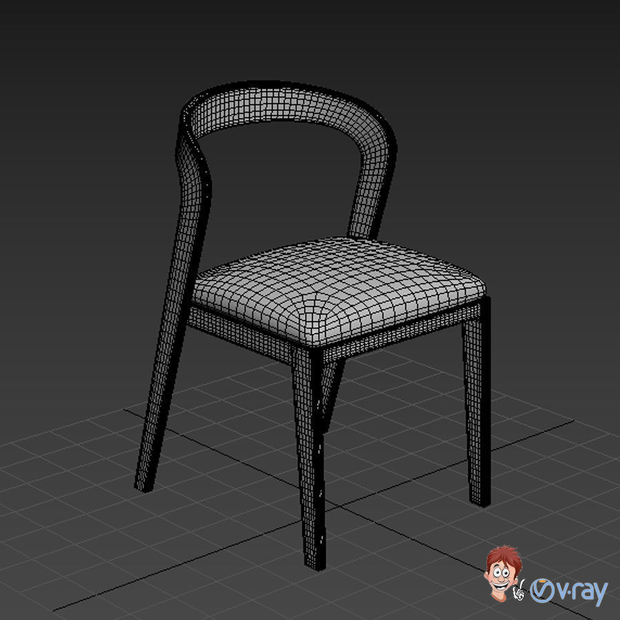Modern Chair 001 3D model_4