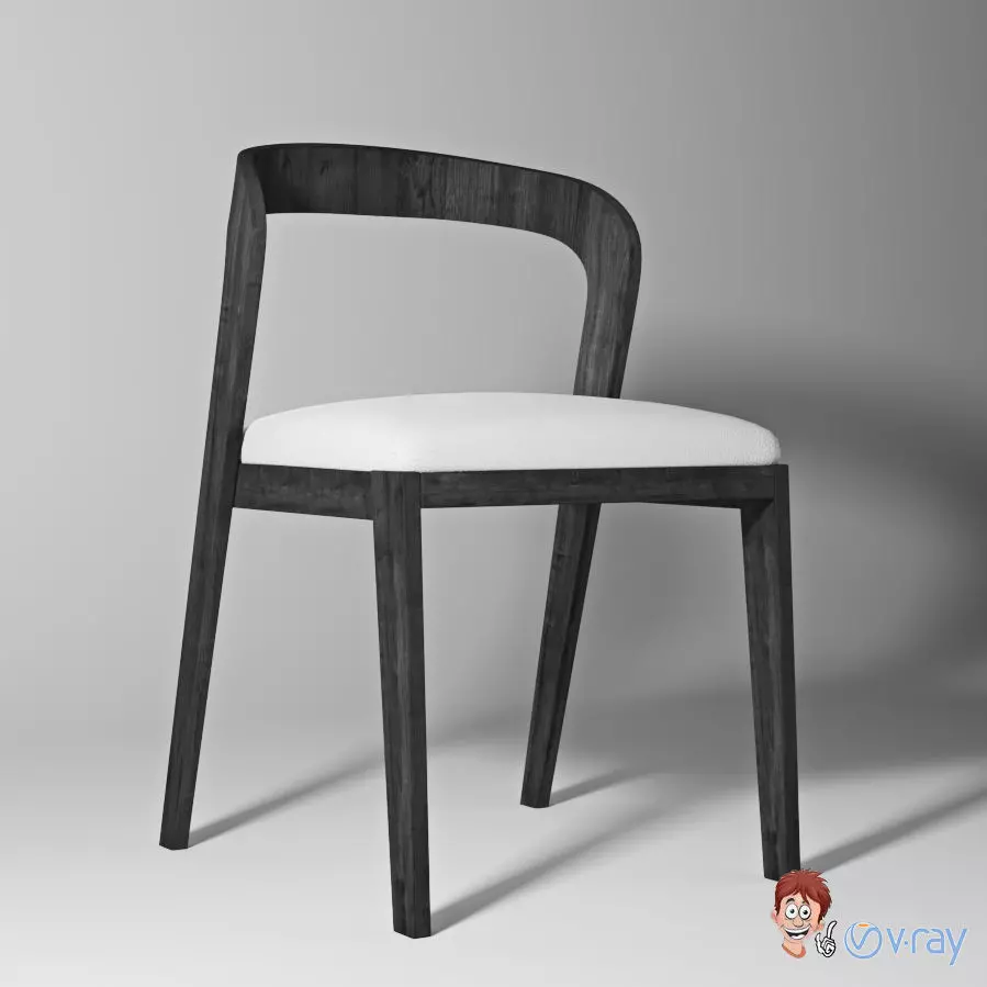 Modern Chair 001 3D model_0