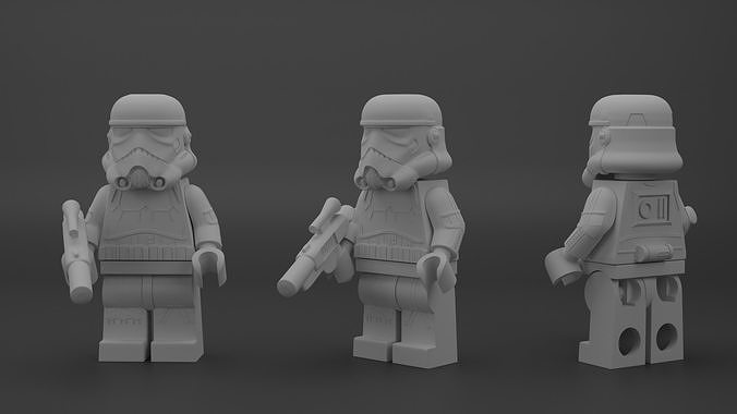 CUSTOM STORMTROOPER LEGO 3D print model