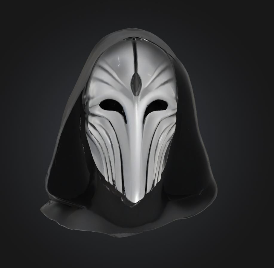 Dark Mason Secret Full Face Mask - Dark King Mask 3D print model_37