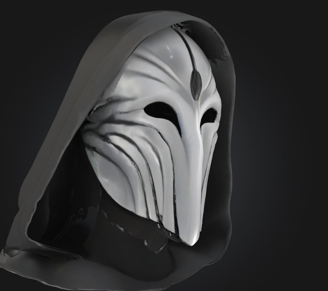 Dark Mason Secret Full Face Mask - Dark King Mask 3D print model_12