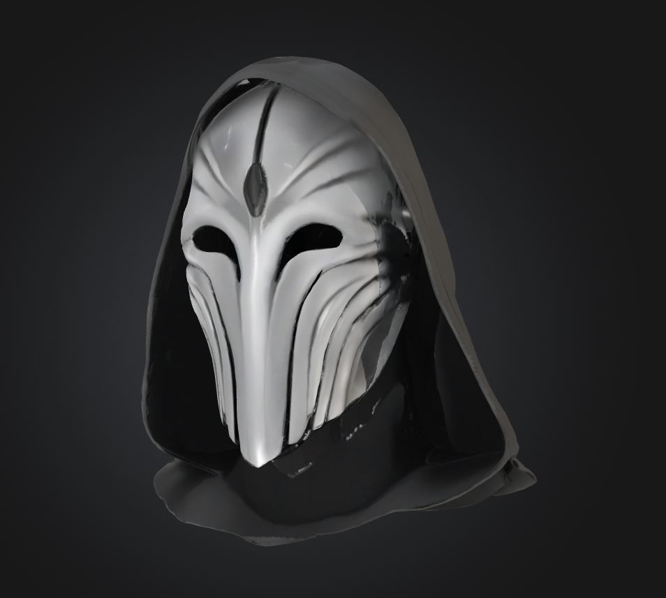 Dark Mason Secret Full Face Mask - Dark King Mask 3D print model_57