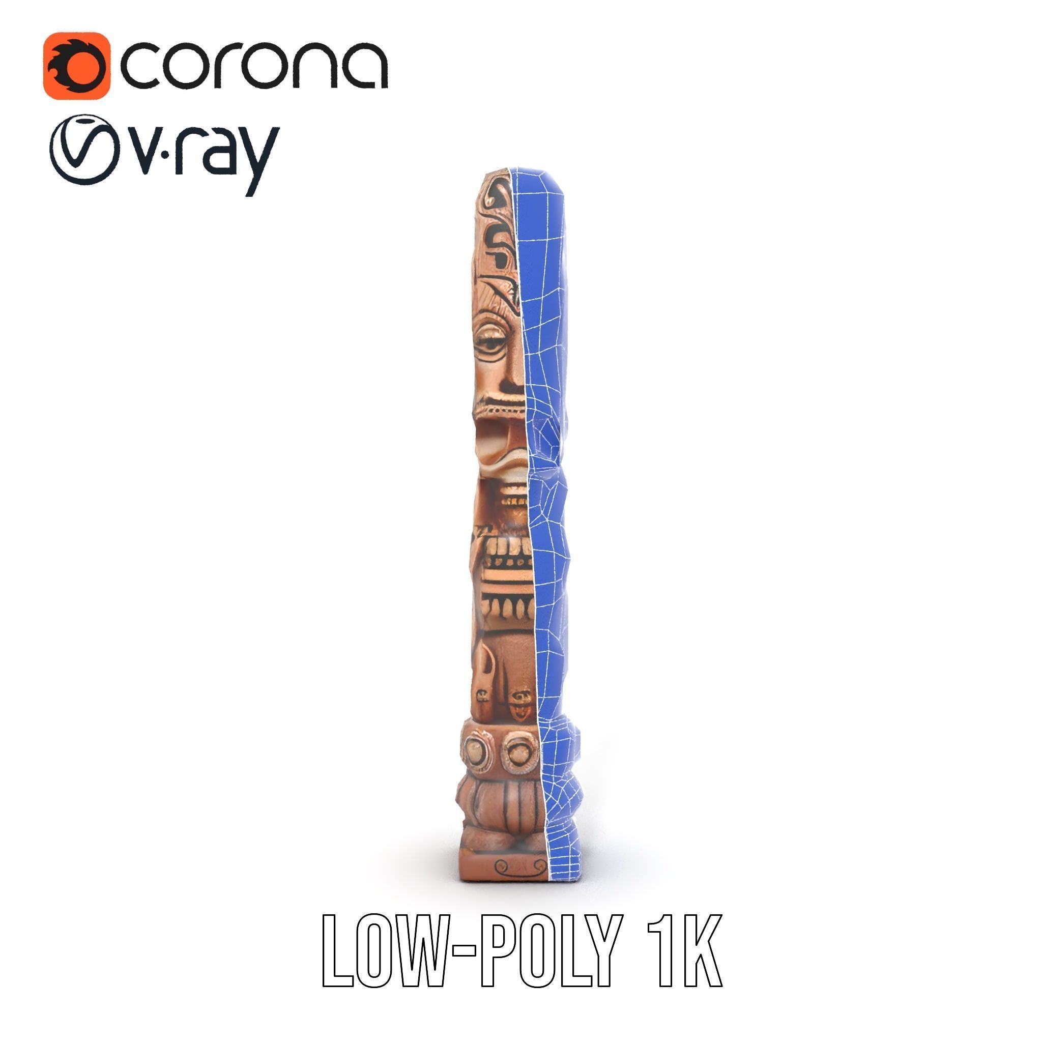 Intricate Wooden Totem Model Pack Texture_29