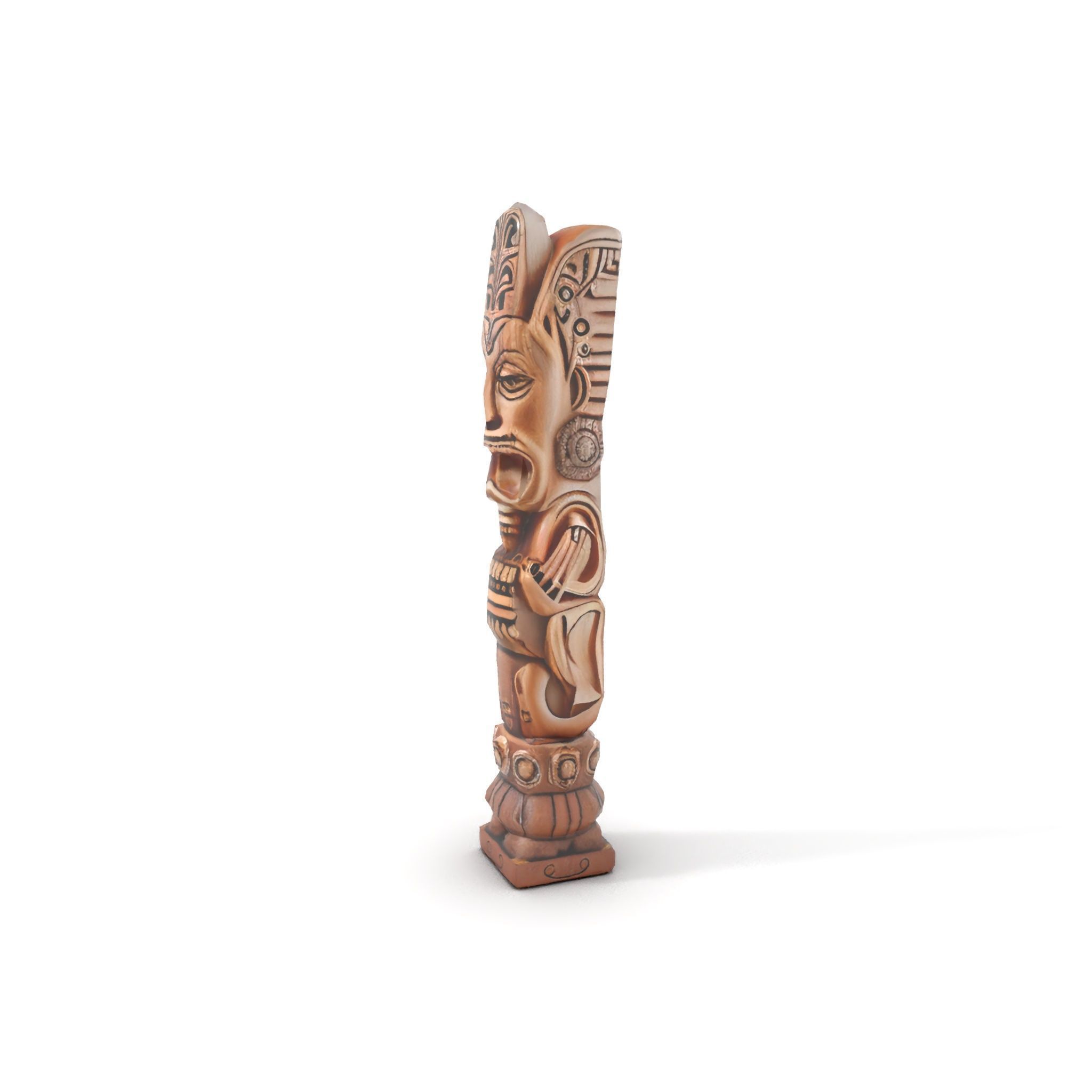 Intricate Wooden Totem Model Pack Texture_21