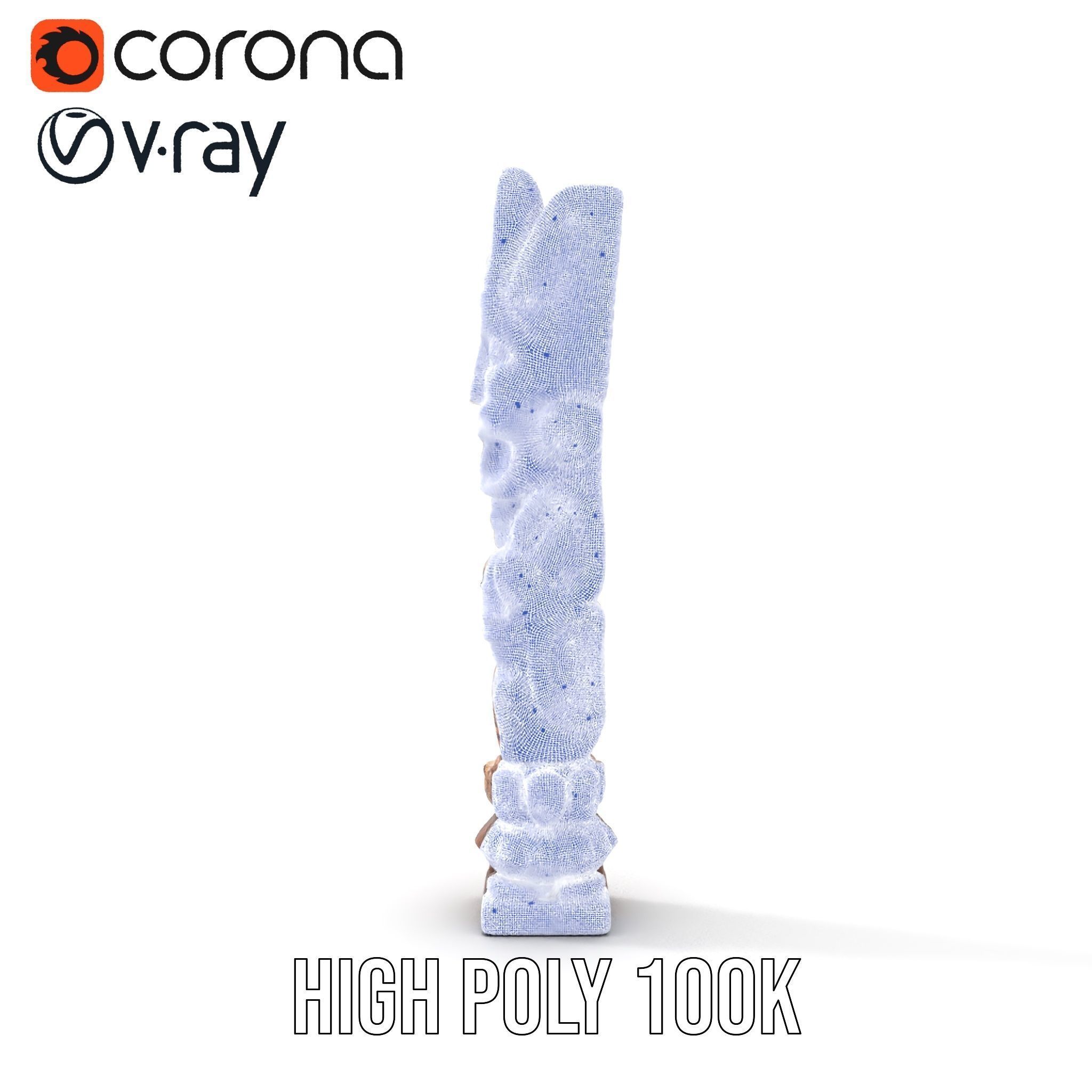 Intricate Wooden Totem Model Pack Texture_33