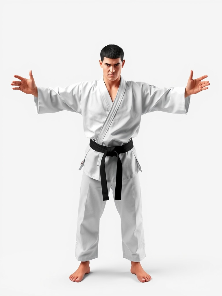 Martial Artist Character Rigged and Animated D Model Low-poly 3D model_2