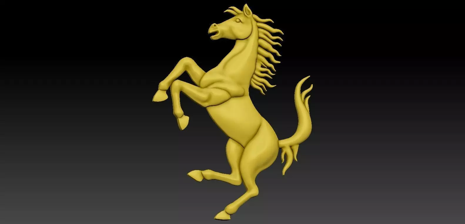 Horse pendent stl Free 3D model_0