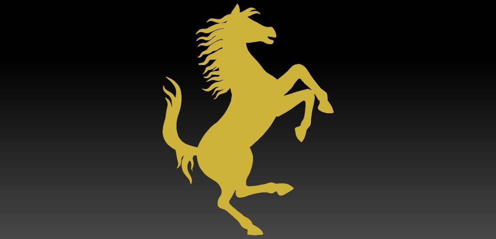 Horse pendent stl Free 3D model_2