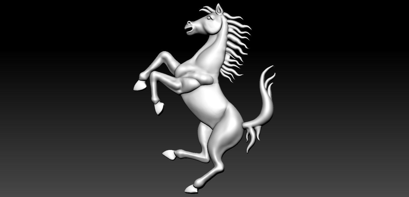 Horse pendent stl Free 3D model_4
