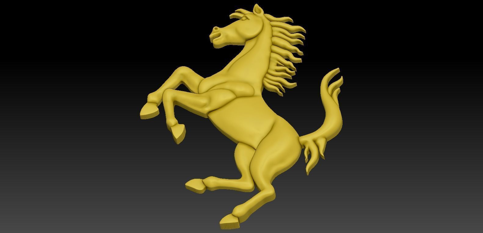 Horse pendent stl Free 3D model_3