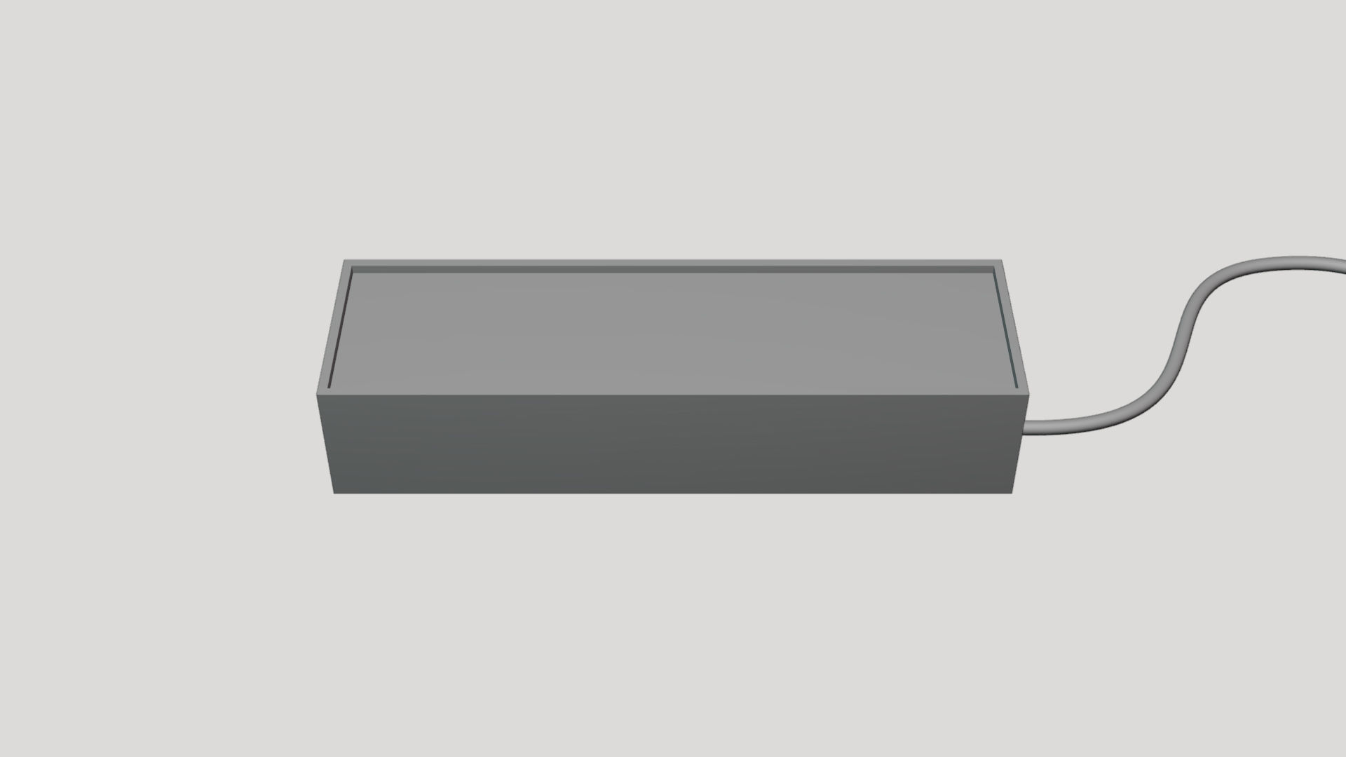 Light Box Display - Geometry Only No Textures No Materials 3D model_4