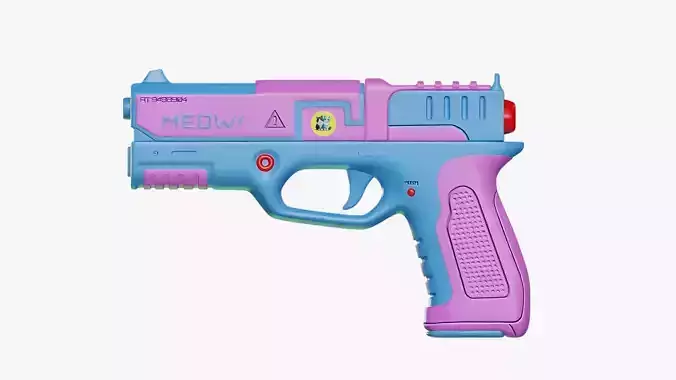 Toy HandGun Low-poly 3D model