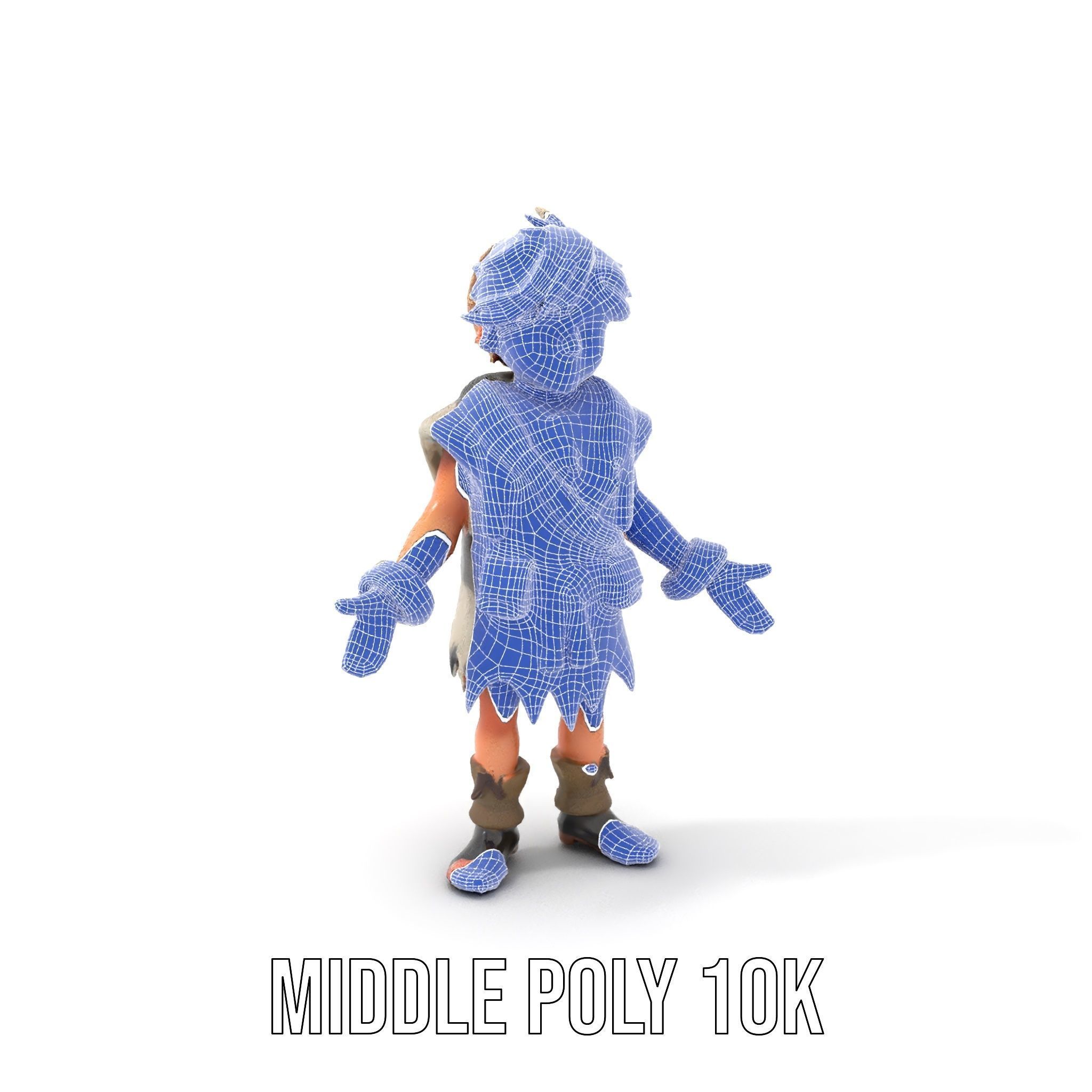 Blonde Adventurer Boy Rigged and Animated D Character Model Low-poly 3D model_34