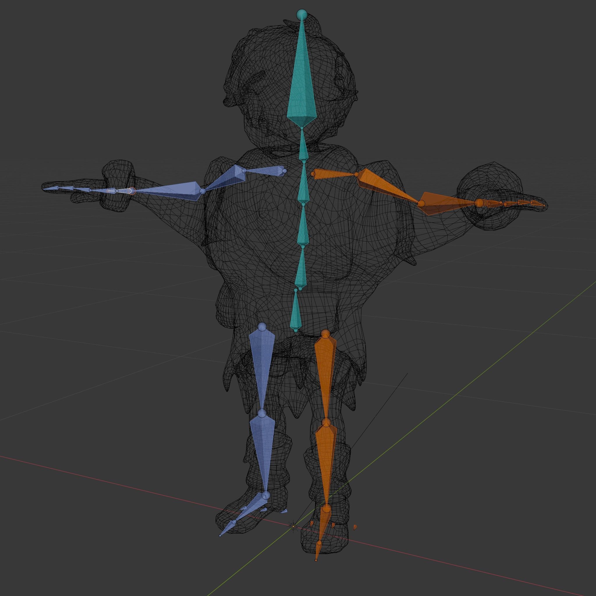 Blonde Adventurer Boy Rigged and Animated D Character Model Low-poly 3D model_6