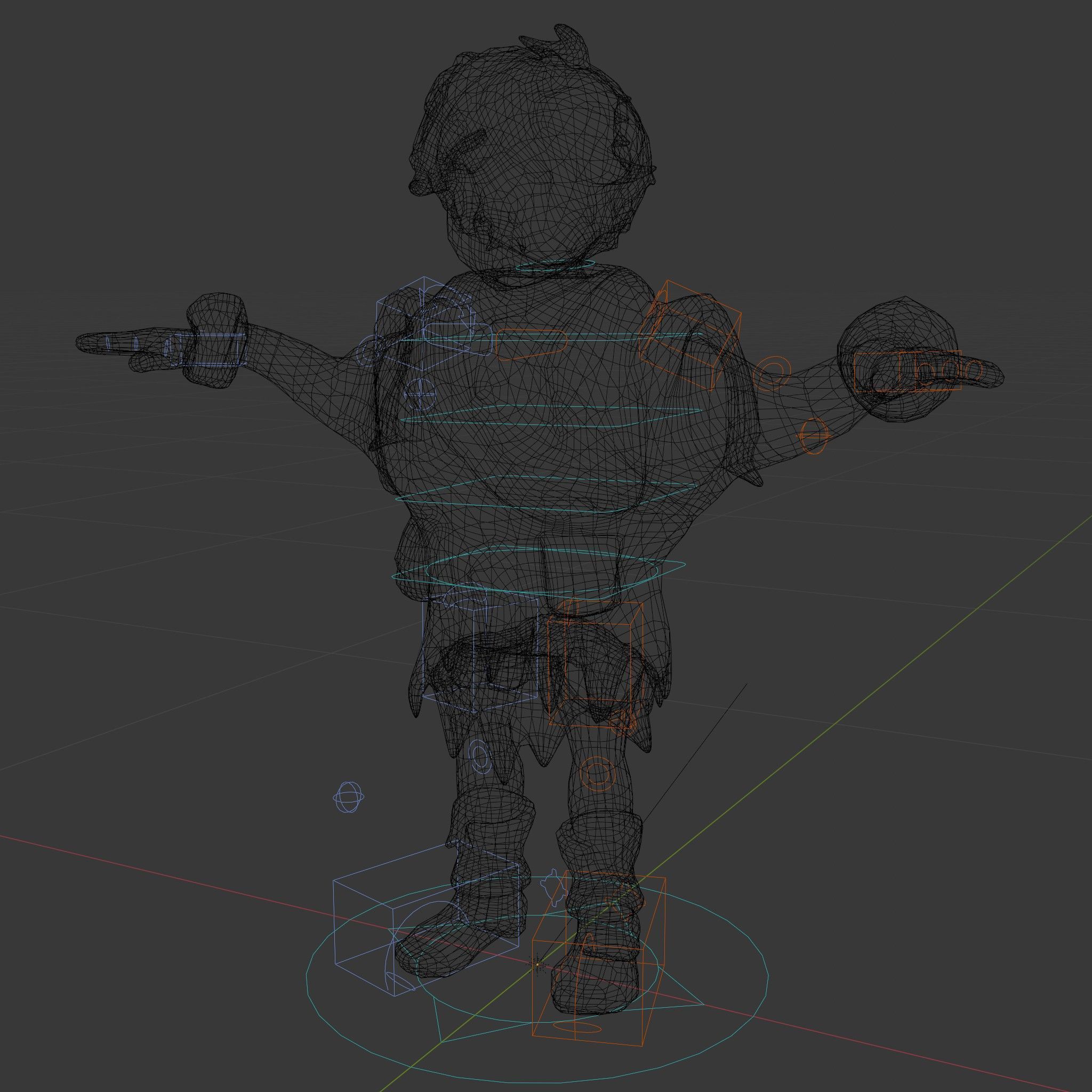 Blonde Adventurer Boy Rigged and Animated D Character Model Low-poly 3D model_5