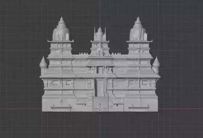 Old Hindu Temple 3D Model Pack  Stylized Realism