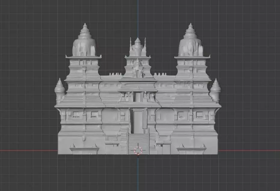 Old Hindu Temple 3D Model Pack Stylized Realism Low-poly 3D model