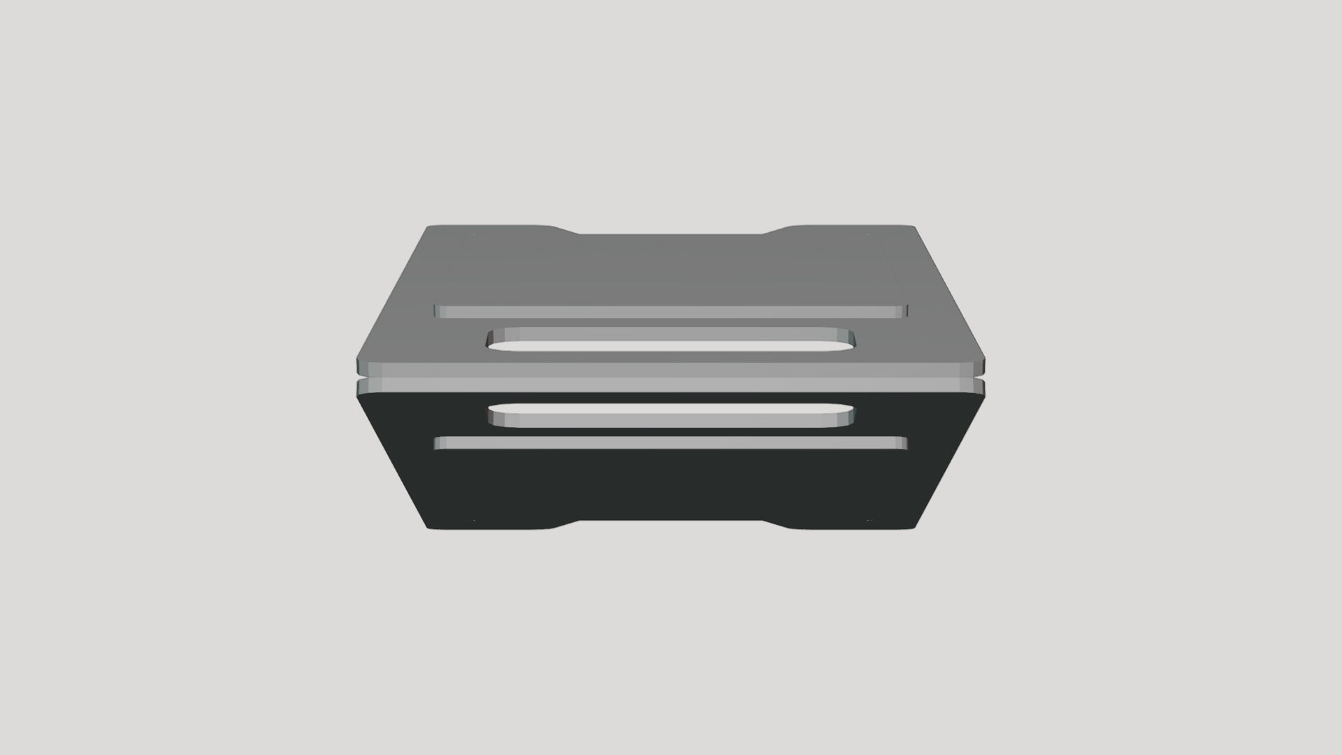 Caution Sign Board - Geometry Only No Textures No Materials 3D model_2