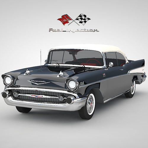 Car Chevy Bel Air Black 3D model
