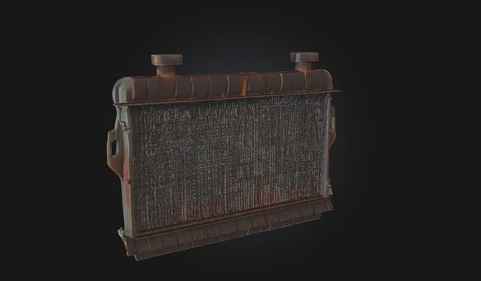 Rusty Radiator  Aged Warmth with Vintage Decay 3D model