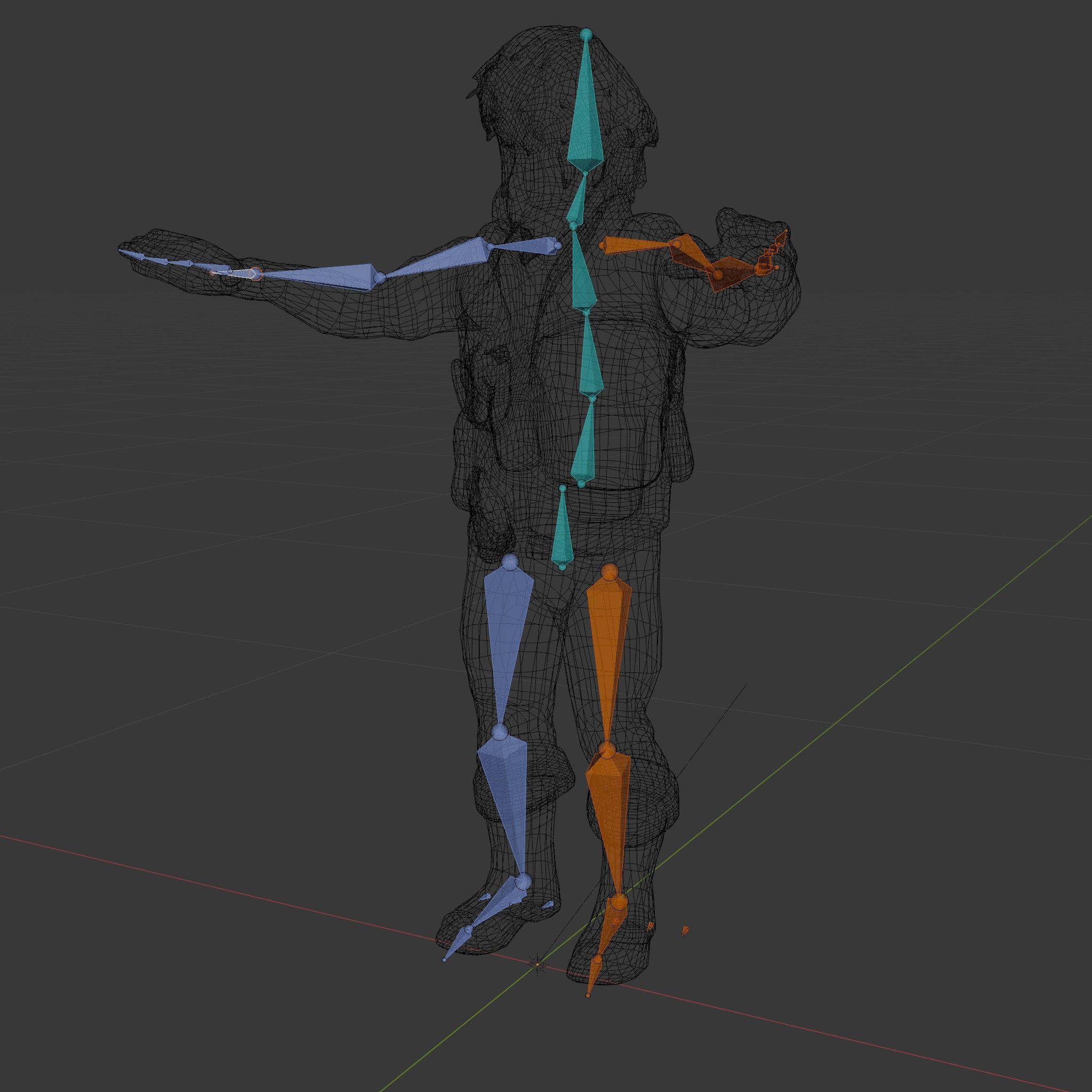 Explorer Character Rigged and Animated D Model with Detailed ... Low-poly 3D model_6