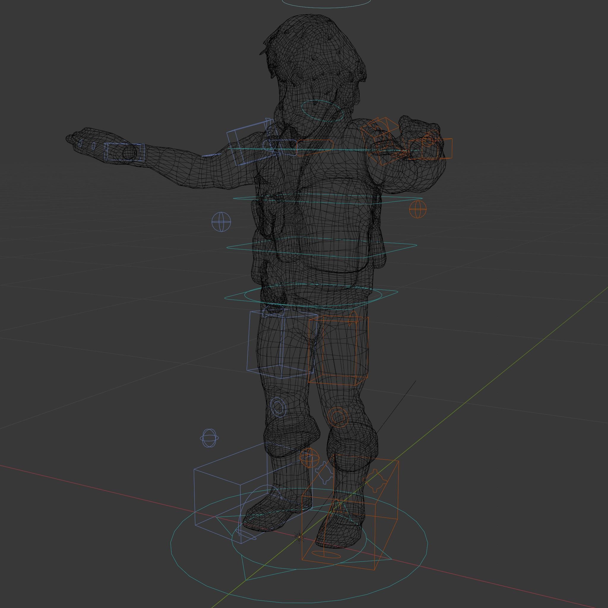 Explorer Character Rigged and Animated D Model with Detailed ... Low-poly 3D model_5