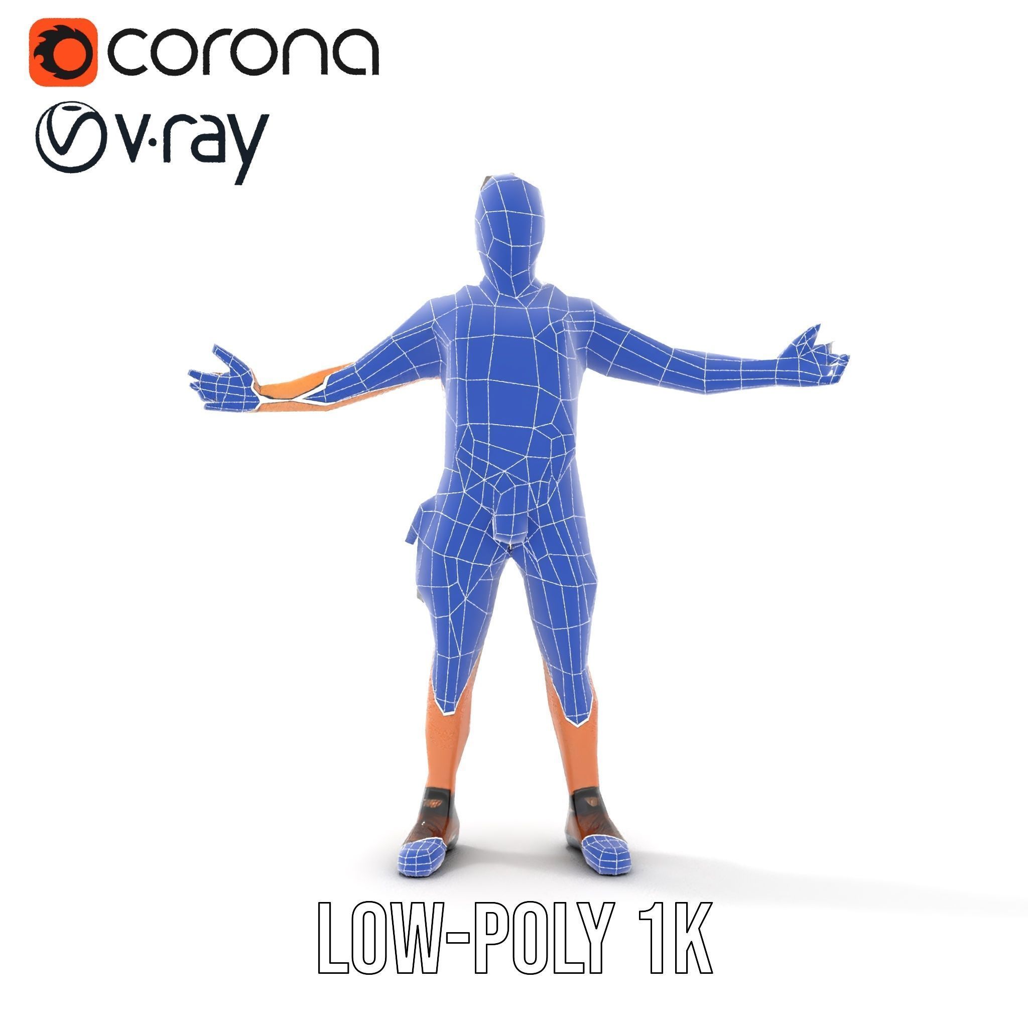 Adventurer Rigged and Animated D Character Model in Adventure... Low-poly 3D model_8