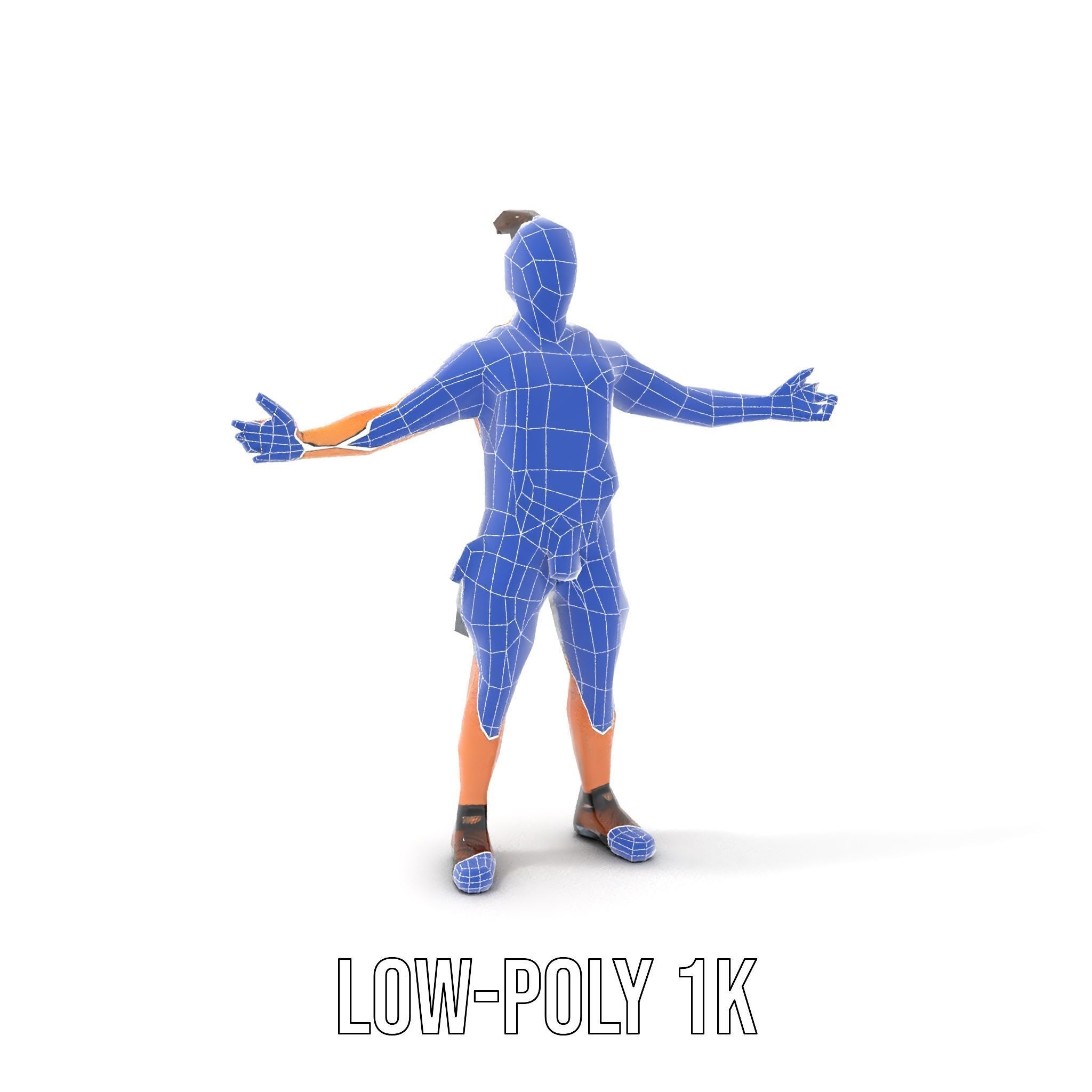 Adventurer Rigged and Animated D Character Model in Adventure... Low-poly 3D model_30