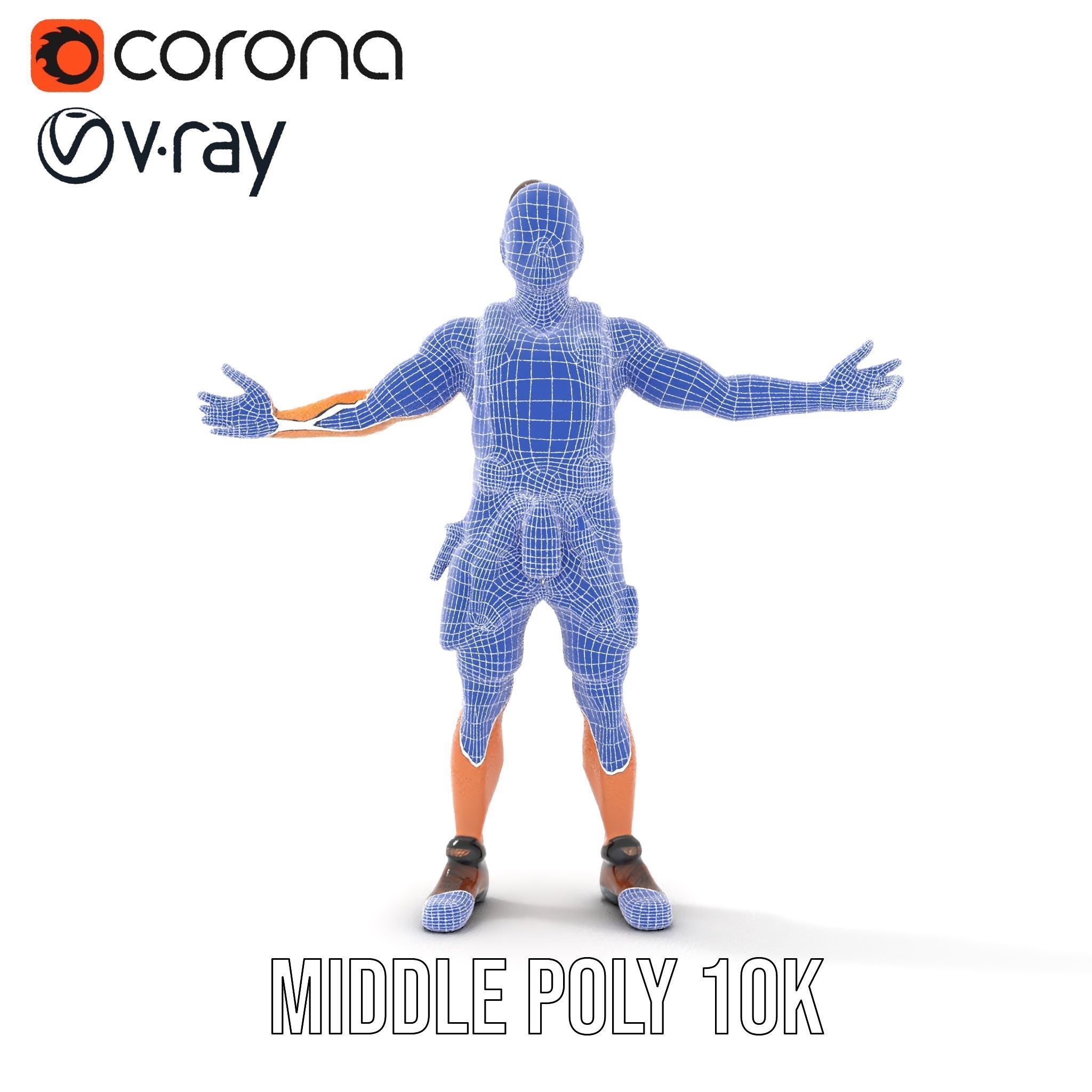 Adventurer Rigged and Animated D Character Model in Adventure... Low-poly 3D model_18