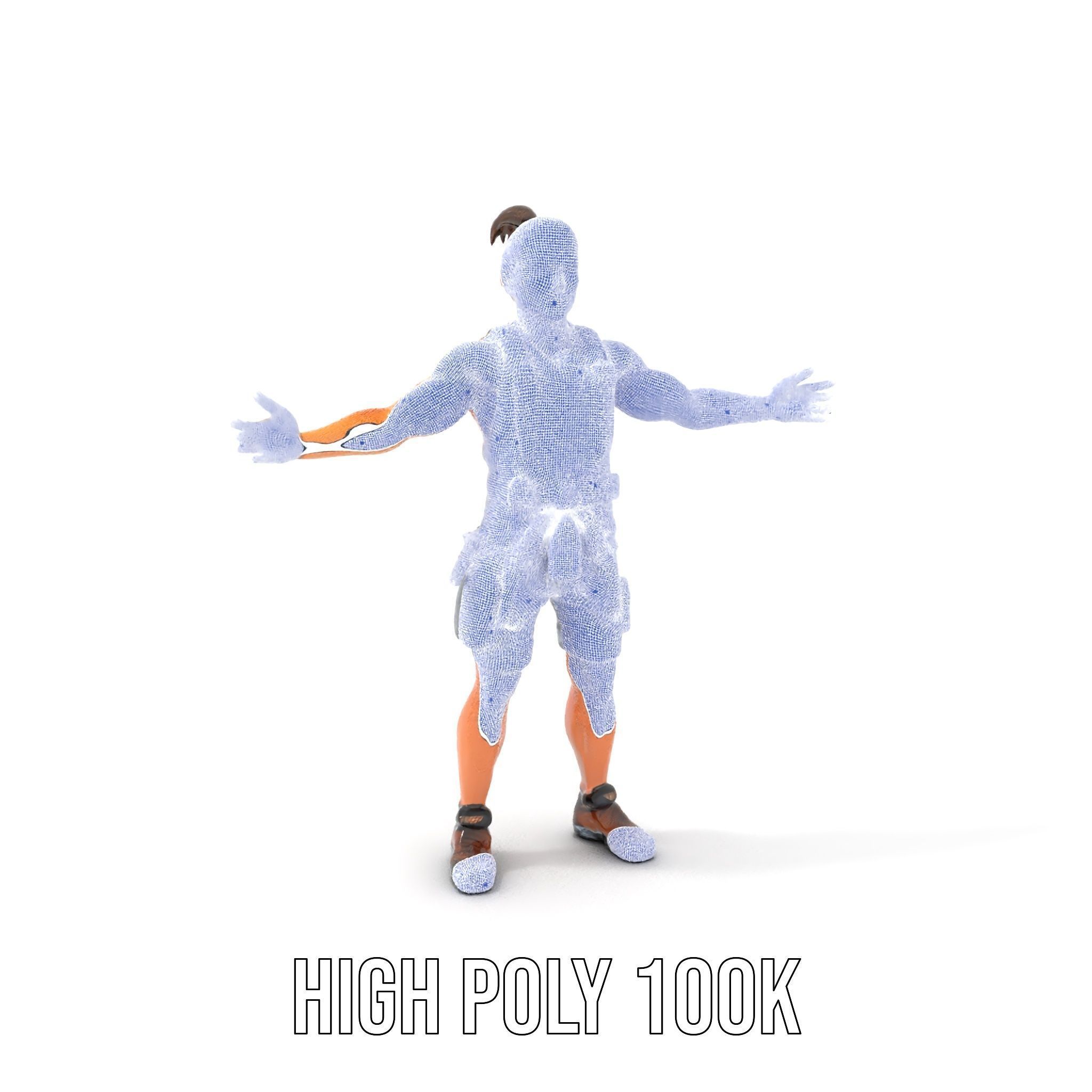 Adventurer Rigged and Animated D Character Model in Adventure... Low-poly 3D model_4