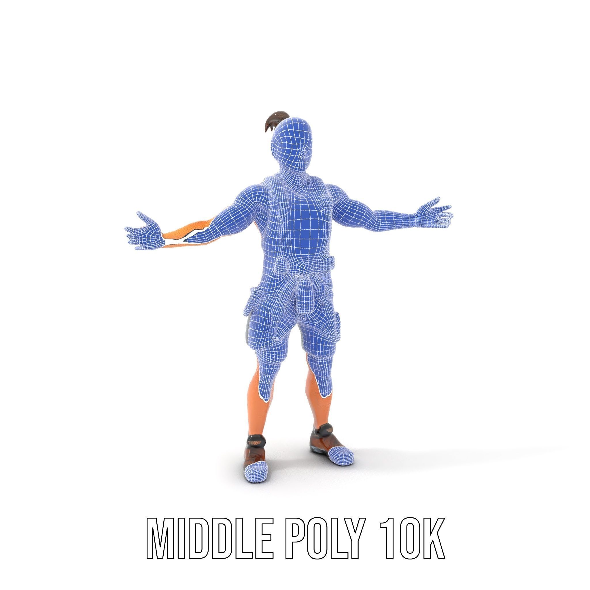 Adventurer Rigged and Animated D Character Model in Adventure... Low-poly 3D model_27