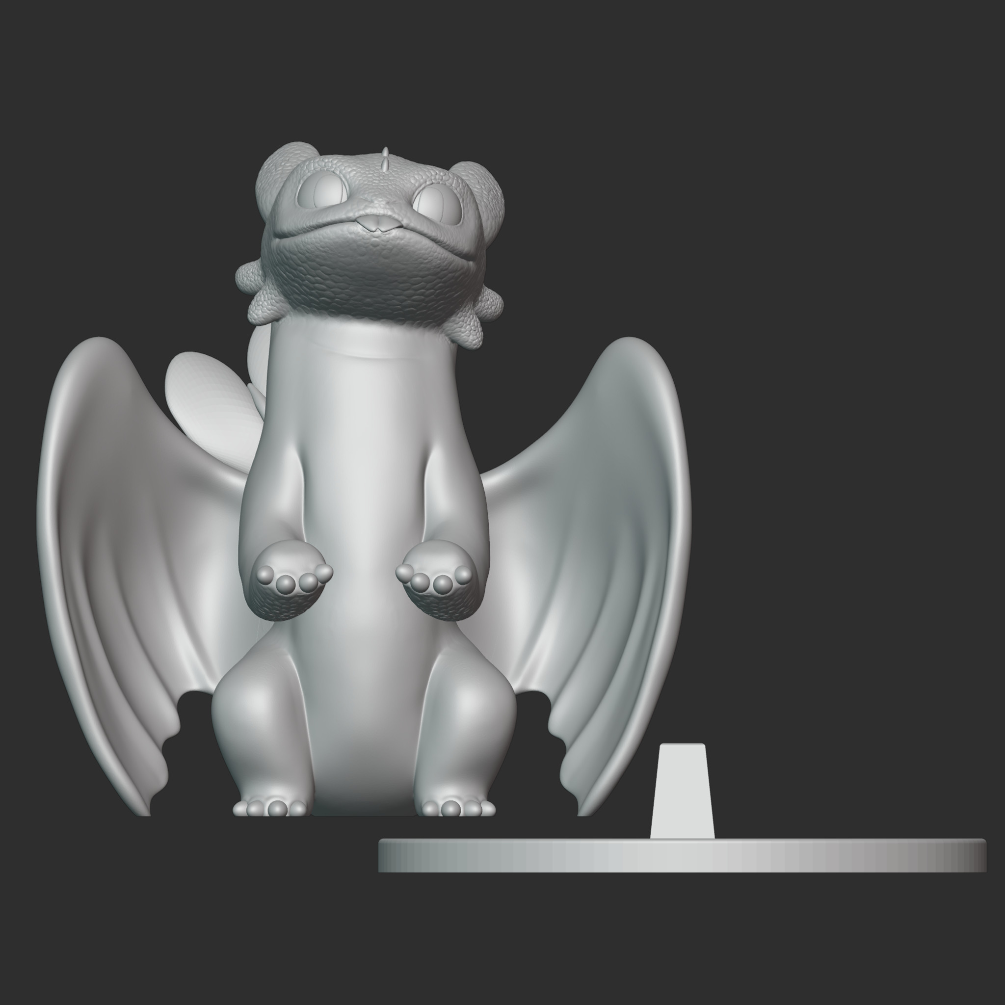 Toothless Controller Stand - How to Train your Dragon 3D print model_5