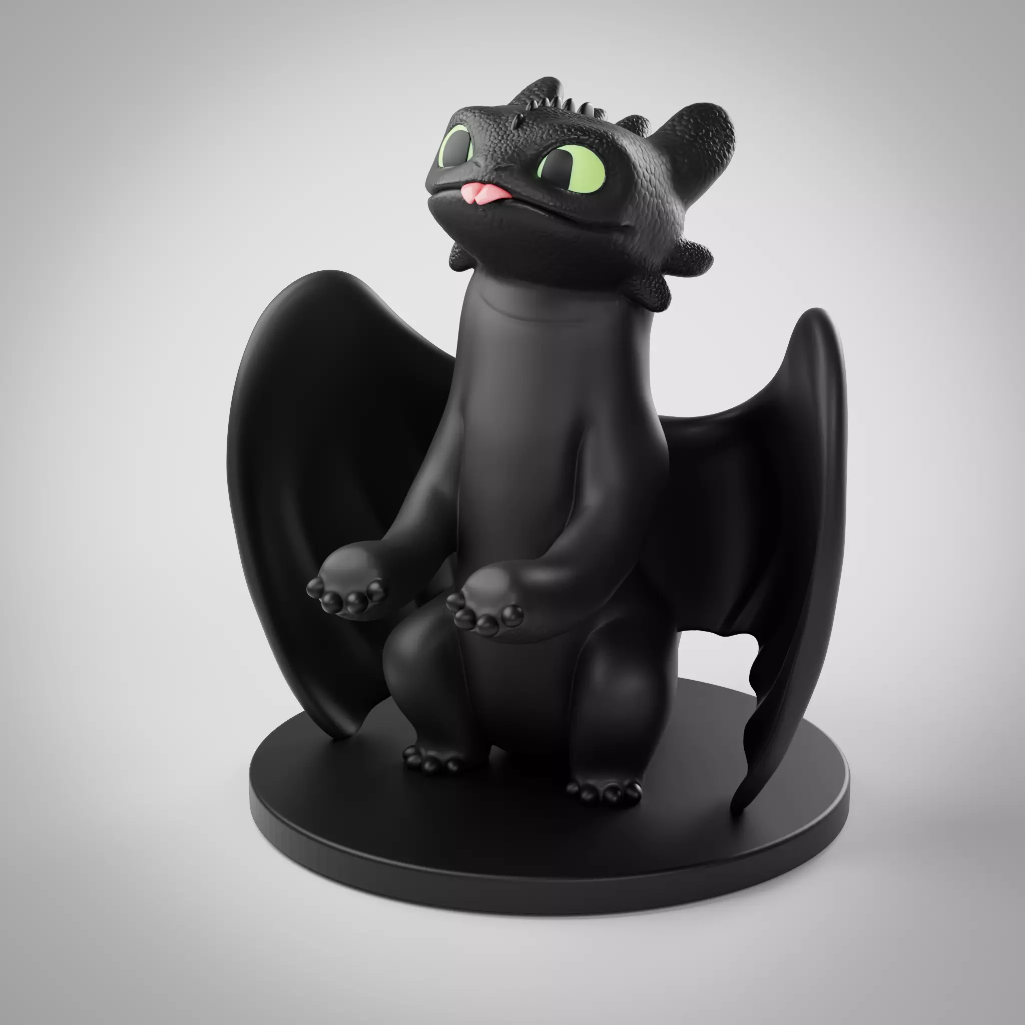 Toothless Controller Stand - How to Train your Dragon 3D print model_0
