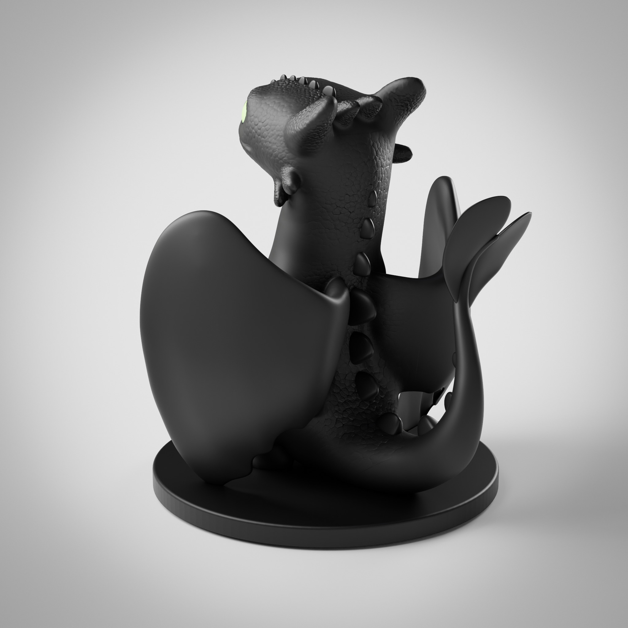 Toothless Controller Stand - How to Train your Dragon 3D print model_1