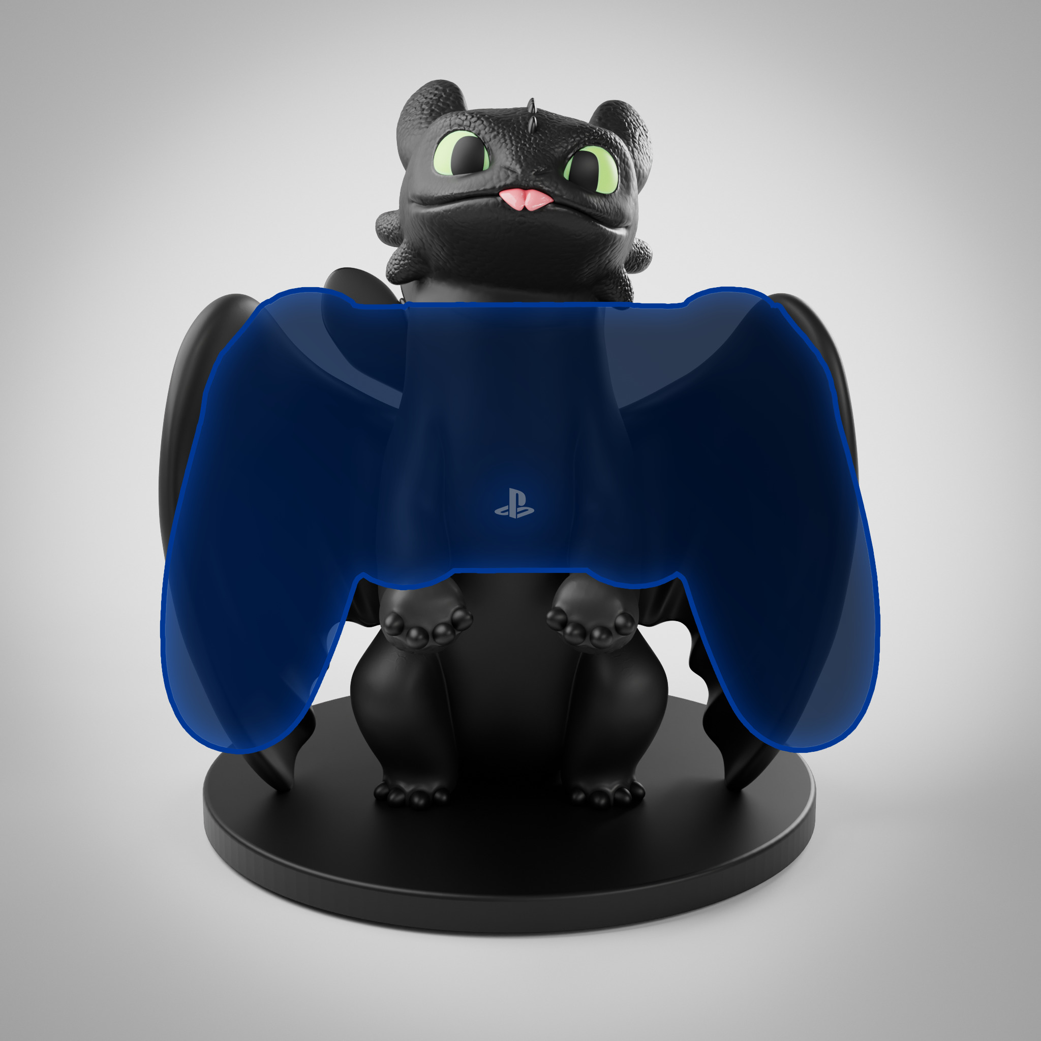 Toothless Controller Stand - How to Train your Dragon 3D print model_2