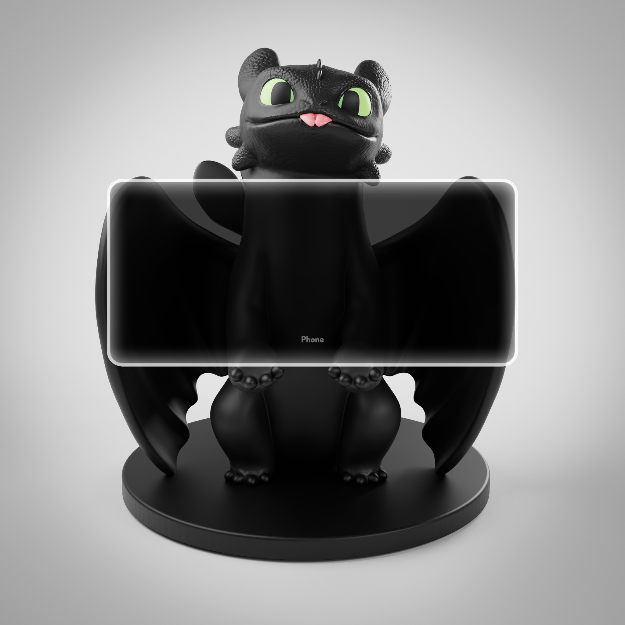 Toothless Controller Stand - How to Train your Dragon 3D print model_4