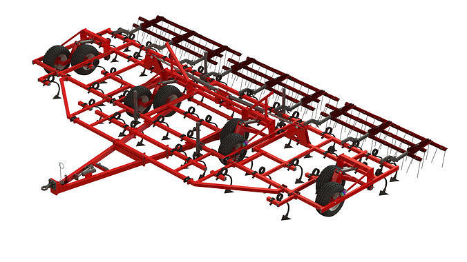 WG 0038 - Field cultivator 10m 3D model